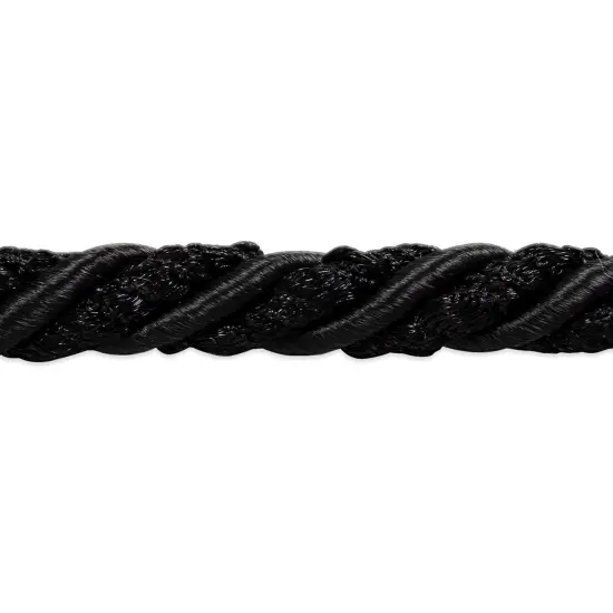 10 yards of Sylvia 1/4" Decorative Cord Trim | 10 yard cut Black {1}