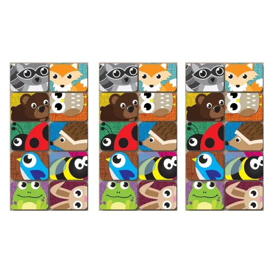 Non-Magnetic Mini Whiteboard Erasers, Keyhole Kritters, 10 Per Pack, 3 Packs {1}