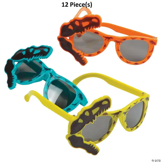 5" x 1 3/4" Kids Dino Dig Sunglasses 12 Pieces {1}