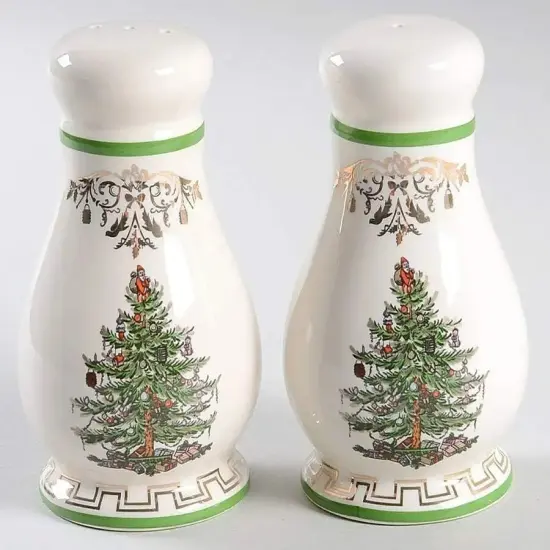 Spode Christmas Tree Gold Collection Salt Pepper Shaker, 4 Inch {4}