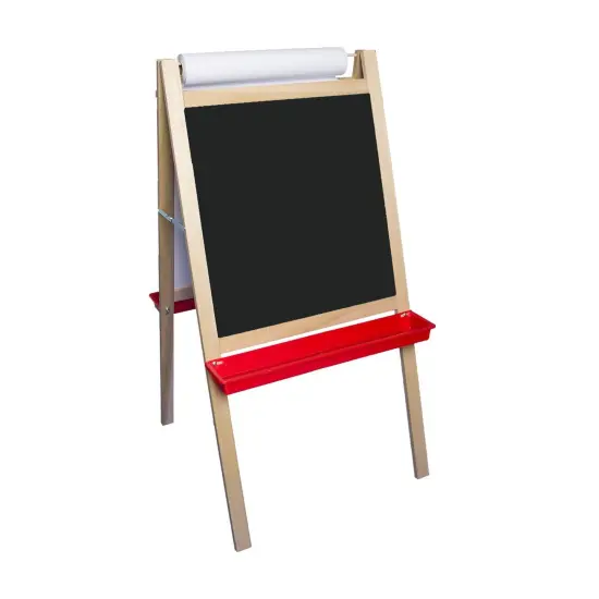 Deluxe Magnetic Paper Roll Easel, Dry Erase/Black Chalk {1}