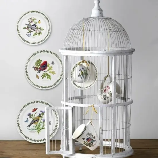 Portmeirion Botanic Garden Birds 6.5 Inch Oatmeal/Soup Bowl - Chickadee {3}