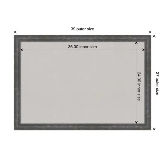 Angled Wood Framed Corkboard, Grey Cork Metallic Rainbow {3}