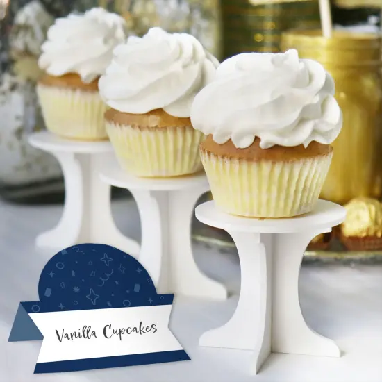 Big Dot of Happiness Navy Confetti Stars - Simple Party Decorations Tent Buffet Card - Table Setting Name Place Cards - Set of 24 {6}