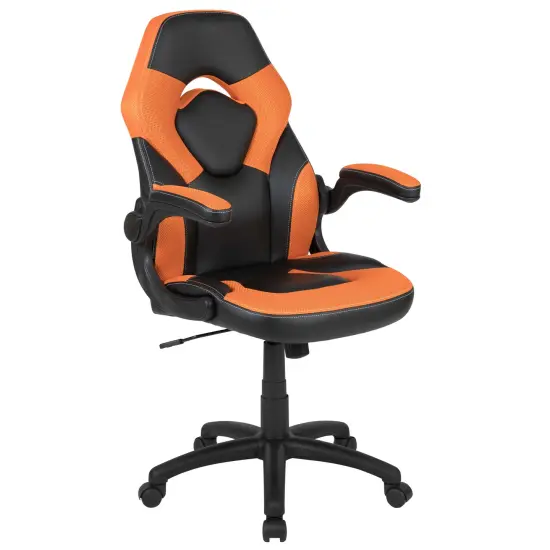 Emma and Oliver Z100 Gaming Chair Racing Office Ergonomic Computer PC Adjustable Swivel Chair Orange {1}