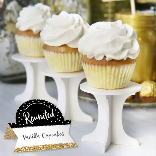 Big Dot of Happiness Reunited - School Class Reunion Party Tent Buffet Card - Table Setting Name Place Cards - Set of 24 {6}