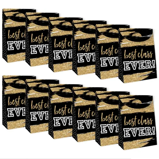Big Dot of Happiness Reunited - School Class Reunion Gift Favor Bags - Party Goodie Boxes - Set of 12 {6}