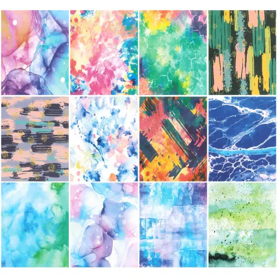 Wrapables 6x6 Decorative Single-Sided Scrapbook Paper for Arts & Crafts Projects, Scrapbooking, Card-Making Inkblot {3}