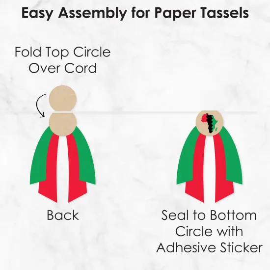 Big Dot of Happiness Happy Kwanzaa - DIY Party Pennant Garland Decoration - Triangle Banner - 30 Pieces {7}