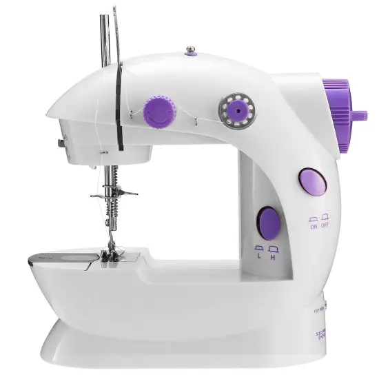 Portable Electric Sewing Machine with LED Light, and Foot Pedal for Home Crafting {1}