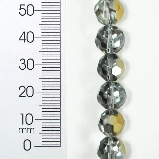 6 Packs of Faceted Glass Bead 8 Inch Strand - BD54101 {1}