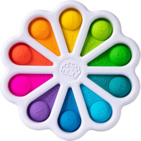 Fat Brain Toys Dimpl Digits, Number Learning Toy for Toddlers, Early Development, Educational, Push and Pop, Sensory Toy for Babies, Colourful Toy for Boys and Girls Aged 2 Years and Older {1}