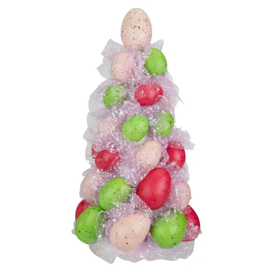 Northlight 3-Piece Speckled Easter Egg Tree, Ball and Wreath Set Pink {6}