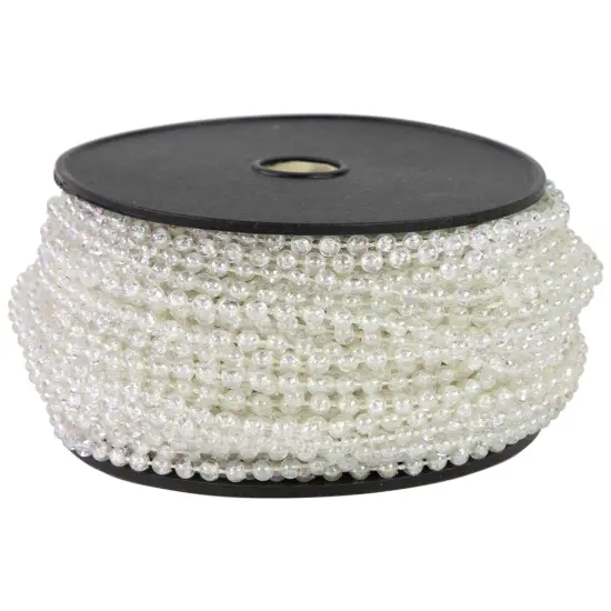 Northlight Commercial Beaded Christmas Garland - 100' x .25" - Iridescent - Unlit Clear {1}