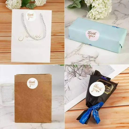 Kitcheniva 500 Pcs Thank You Stickers Supporting Business Labels Decor DIY {5}