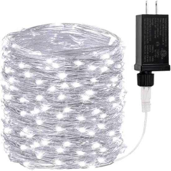 Waterproof 200 LED Christmas String Lights White {2}