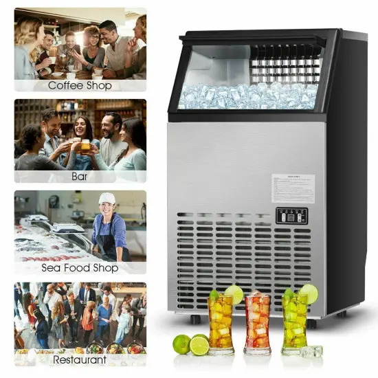 Portable Built-In Stainless Steel Commercial Ice Maker {4}