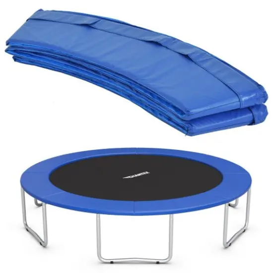 Waterproof Safety TrampolineBounce Frame Spring Cover Navy {3}