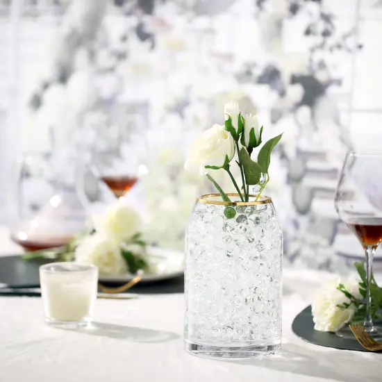 40,000 Clear Big Water Gel Beads Vase Fillers Floral Beads, Water Gel Beads Vase Filler for Christmas, Wedding Centerpiece, Candles, Floral Decorations {4}
