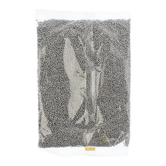 Miyuki 250g Opaque Round Rocailles Seed Beads, 11/0 Alum Silver #4587 {2}