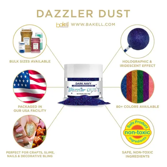 Deep Navy Dazzler Dust&reg; 5 Gram Jar {4}
