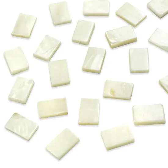 6 Packs of Tinted Shell Beads - Natural - 10x15mm - 2 x 8" Strand {1}