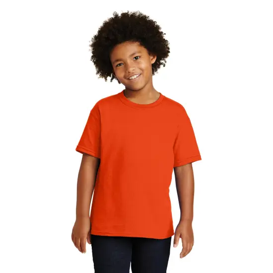 RADYAN&reg; Youth Crew Neck Short Sleeve T-Shirt Orange {1}