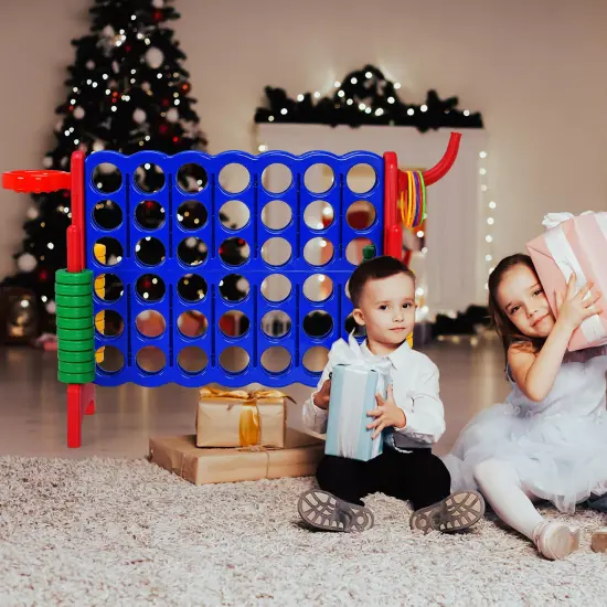 Costway 4-in-A Row Giant Game Set w/Basketball Hoop for Family {3}