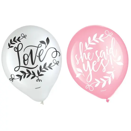 Love And Leaves Latex Balloons, 15ct {2}
