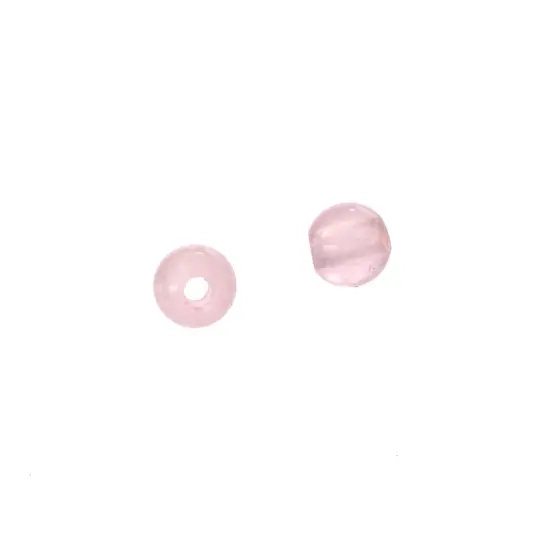 Earth's Jewel Semi-Precious 4mm Rose Quartz Natural Round Strung Bead {2}
