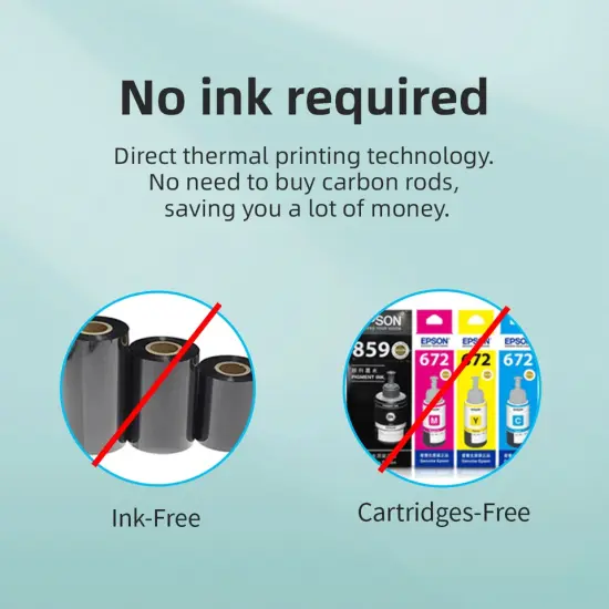 Wireless Bluetooth Thermal Shipping Label Printer For Smart Phone. {6}