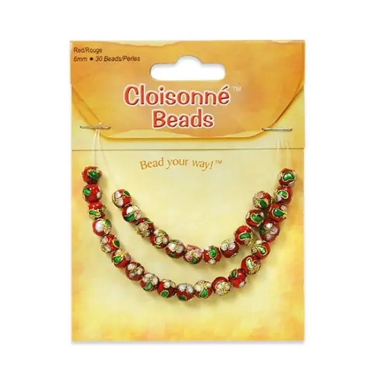 6 Packs of Cloisonne Beads 30 Beads {1}