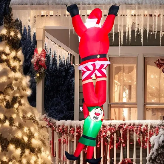 8FT Hanging Santa Inflatable Decoration {2}