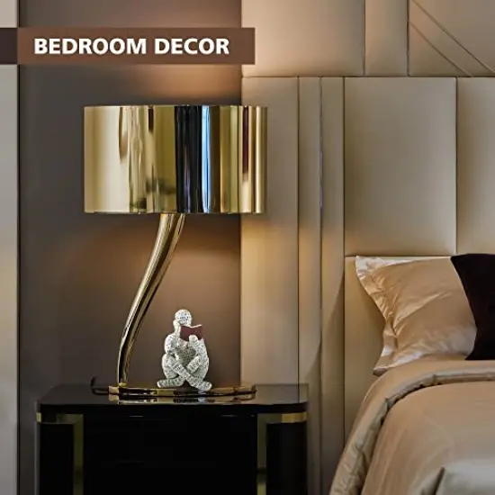 1 Pack Home Decor Pulp Reading Women Thinker Statue Aesthetic Sculpture Room Decor Modern Abstract Decoration on Shelf Table Desk for Living Room Office Bedroom A {4}