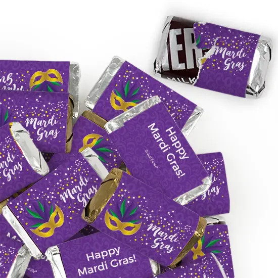 Mardi Gras Candy Favors Hershey's Miniatures Chocolate - Confetti {1}