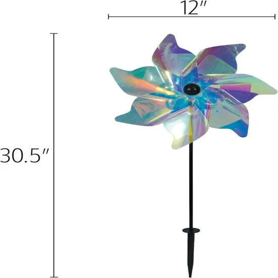 12-inch Iridescent Pinwheel Spinner {4}
