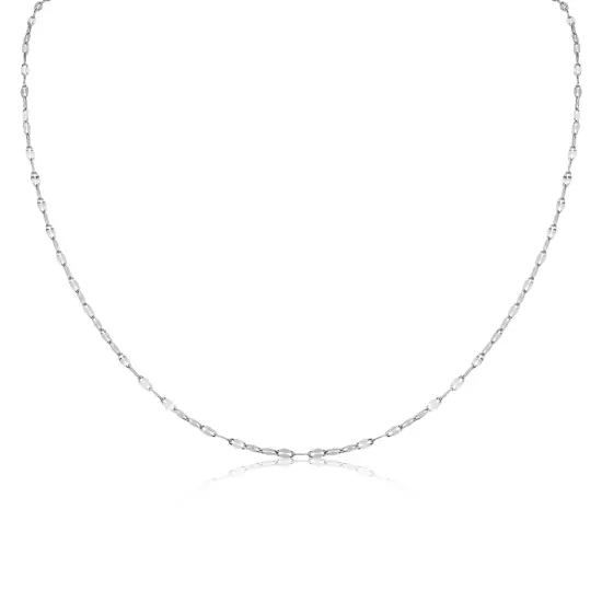 Stainless Steel PVD Coated Lip Chain Necklace {4}