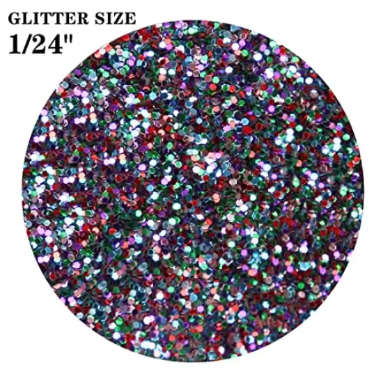 Mix Colors Chunky Glitter 1 Pound 16 OZ Glitter for Resin Crafts Tumblers Cosmetic Makeup Nail Art Festival Decoration {1}
