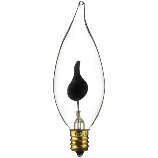 Sylvania 3w CA8 Flicker Glow E12 Candelabra Base Light Bulb {1}