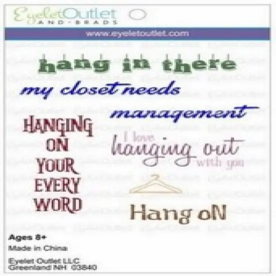 Eyelet Outlet Cling Hanger Stamps {1}