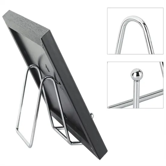 Kitcheniva 6" Metal Frame Holder Display Stands 4 Pack Silver {3}