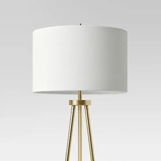 Ellis Tripod Floor Lamp Brass {2}