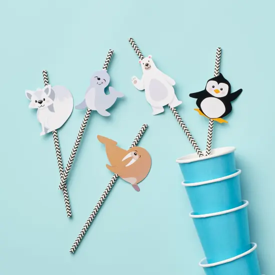 Big Dot of Happiness Arctic Polar Animals - DIY Shaped Winter Baby Shower or Birthday Party Cut-Outs - 24 Count {3}