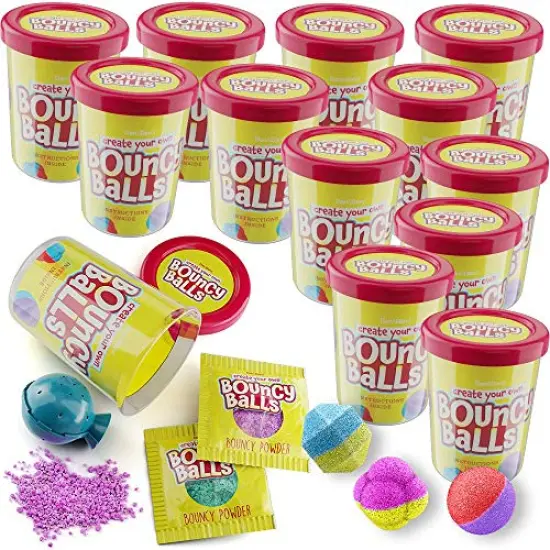 12 Individual Kits - Science Party Favors - Cool Birthday Parties Activities for Kids - Create 12 Balls - Fun DIY Arts and Crafts Bulk - Craft Projects Gifts {1}