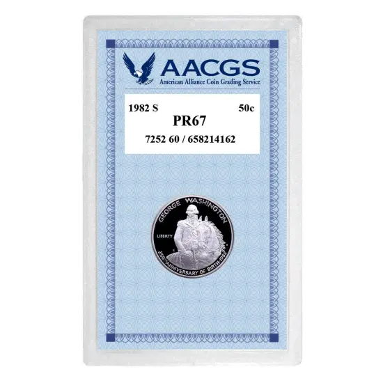 1982S Washington Commemorative Silver Half Dollar Graded PR67 Proof {1}