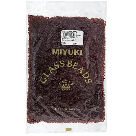 Miyuki 250g Luster Round Rocailles Seed Beads, 11/0 Garnet Gold #304 {3}