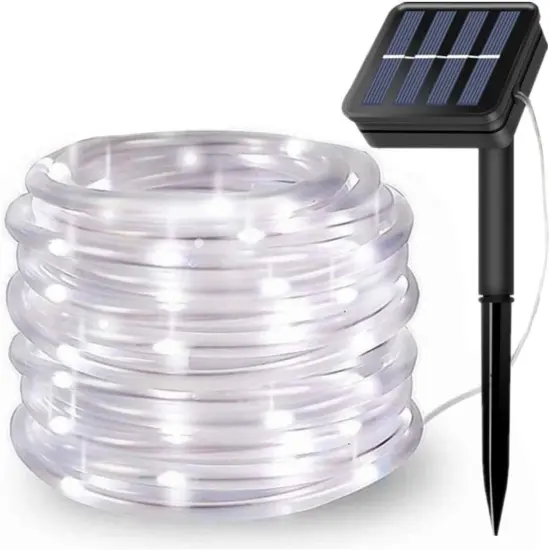 Waterproof LED Solar String Lights for Outdoor Garden Decor White {1}