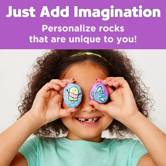 Glow in the Dark Rock Painting Kit: Crafts for Kids Ages 4-8+, Painting Rocks Arts and Crafts, Kids Gift {5}