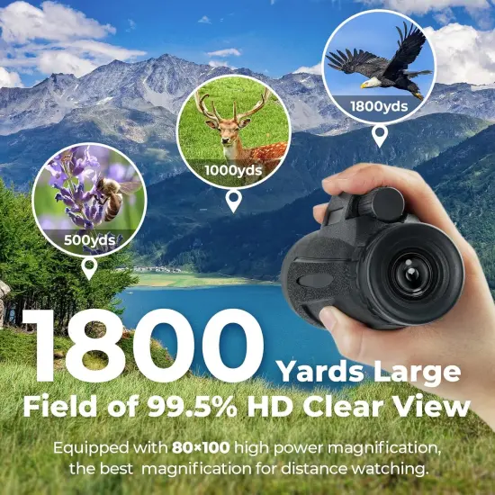 Epicmetro 12x50 HD Bak4 Prism and FMC Lens Monocular Telescope {3}