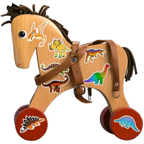 100 Pieces Dinosaur Stickers, Cute Waterproof Cartoon Stickers for Kids, for Stationery, Luggage, Teaching Rewards {3}